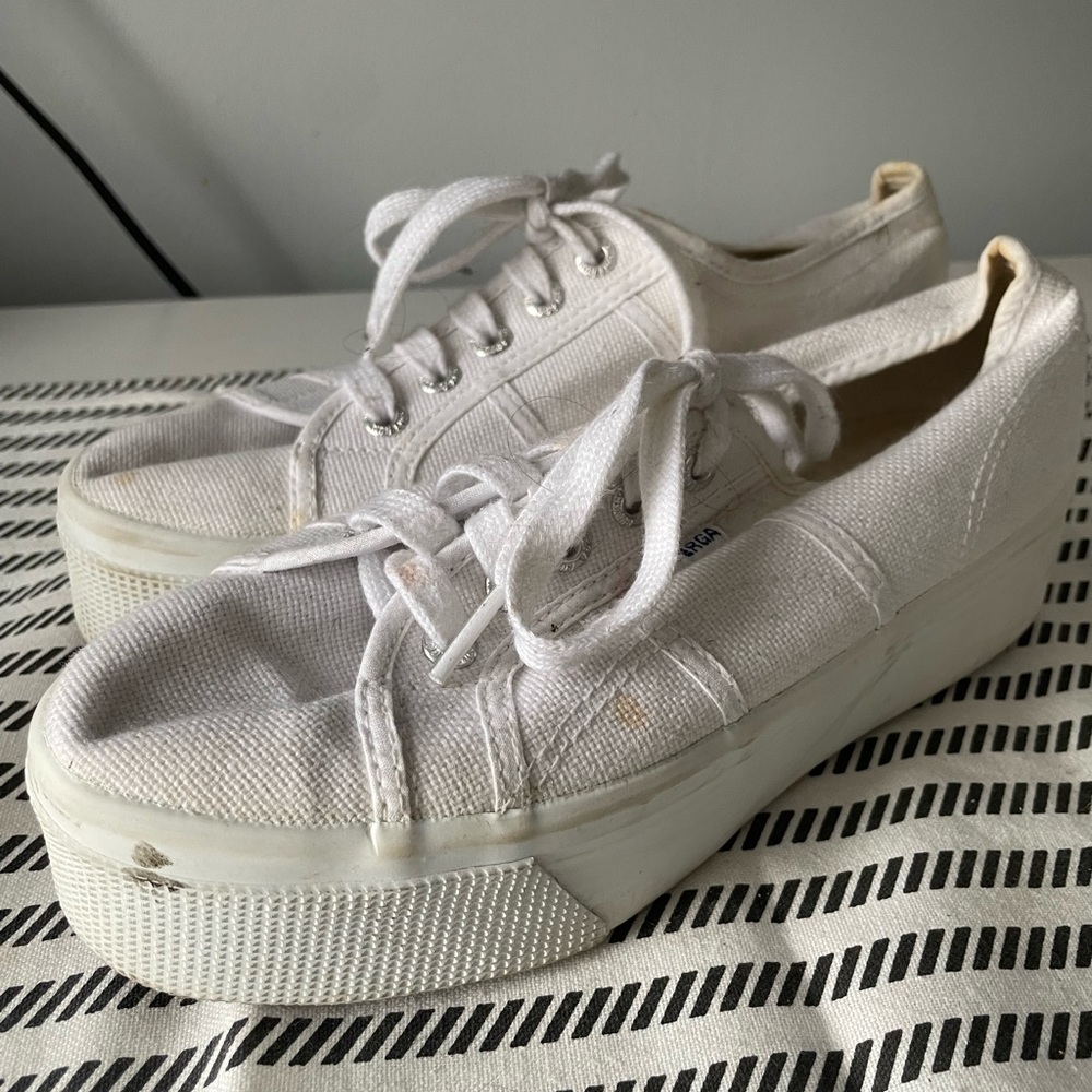 SUPERGA PLATFORM SNEAKERS